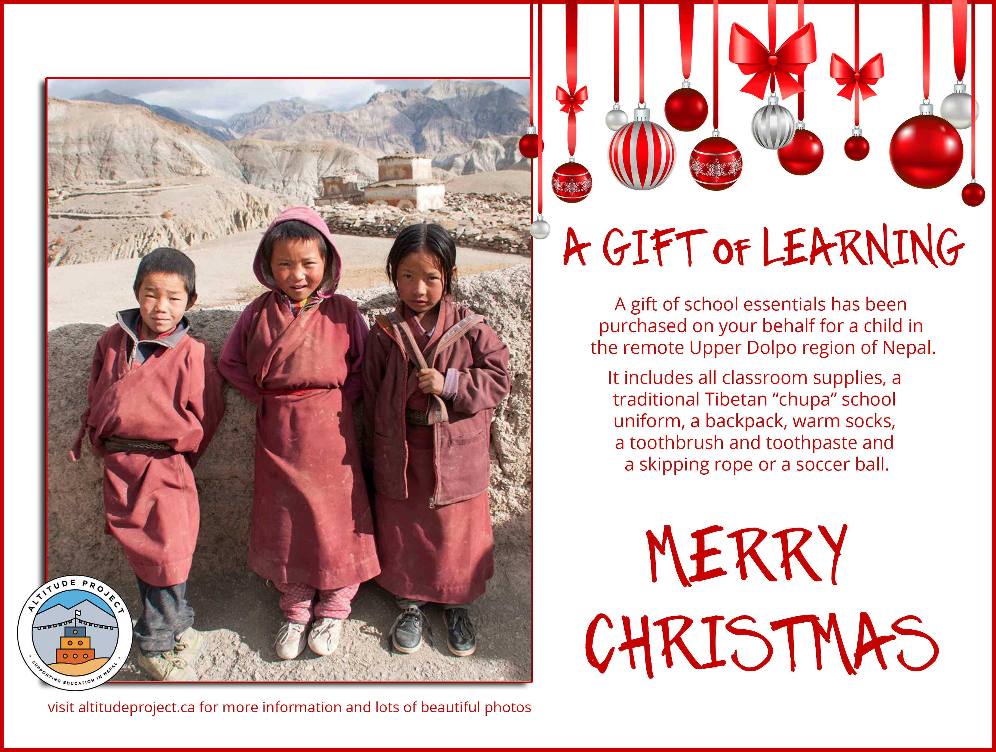 A GIFT of LEARNING 3 students A GIFT of LEARNING 3 students