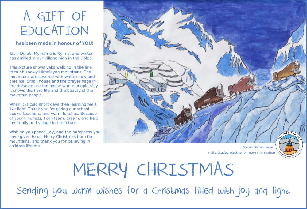 A Gift of Education Beauty of the Mountain People